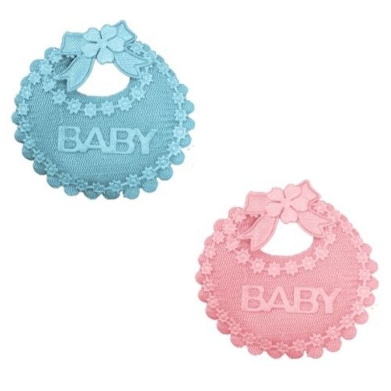 Applicazione bavaglio tondo nascita articolo A/6 pezzi 12