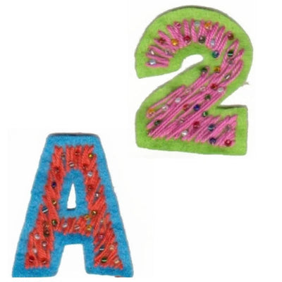 Applicazione da cucire tessuto pannolenci e lana articolo perline pezzi 6