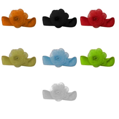 Applicazione fiore organza  articolo 6/557 pezzi 25