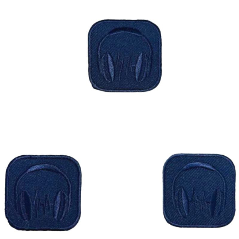 Iron-on application for fabric item 001/A 3 pieces