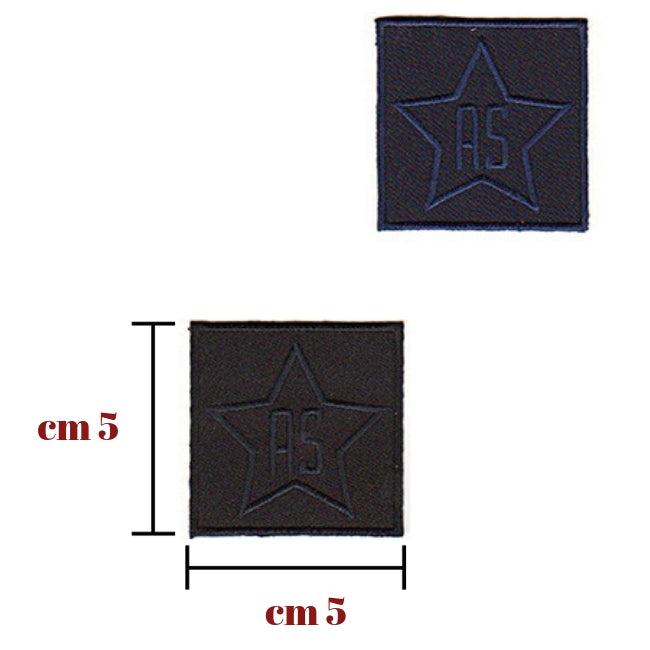 Iron-on fabric application item 01337 6 pieces