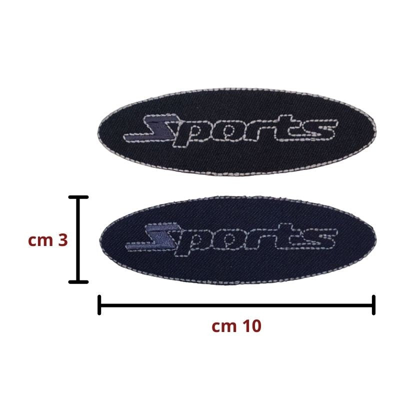 Applicazione termoadesiva tessuto articolo 351A pezzi 2