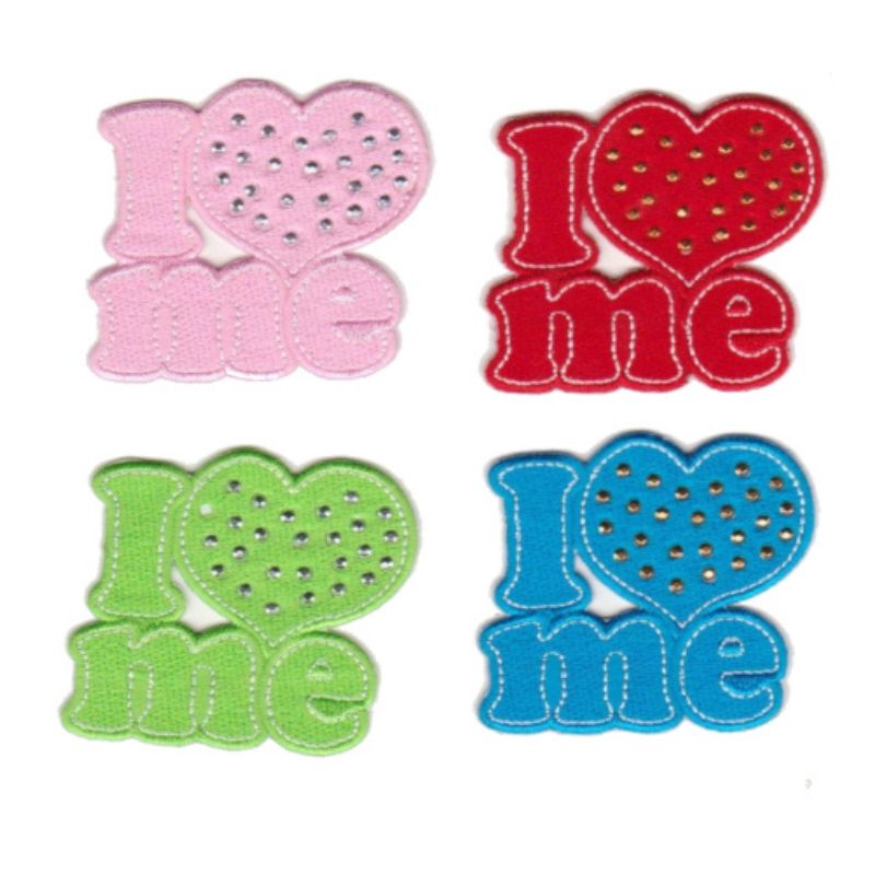 Iron-on application for fabric item 582/B, 4 pieces