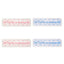 Iron-on application for fabric item 836B, 4 pieces