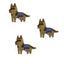 Iron-on application for fabric item 887/A 3 pieces