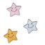 Iron-on fabric application item 9050 6 pieces