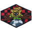 Iron-on fabric application item APP00128 6 pieces