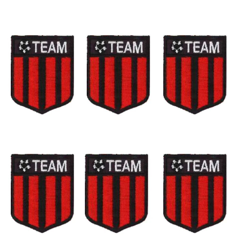 Iron-on fabric application item APU00217 6 pieces