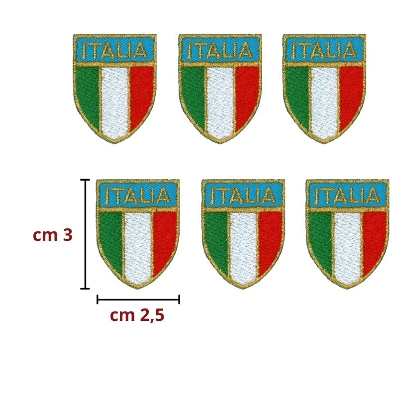 Applicazione termoadesiva tessuto articolo APU01712 pezzi 6