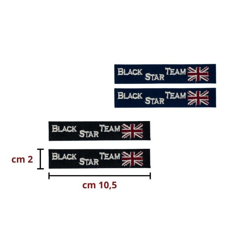 Applicazione termoadesiva tessuto articolo APU01967 pezzi 4
