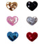 Iron-on application for fabric and sequins, item 5532, 6 pieces