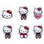 Hello Kitty Iron-on Fabric Applique Item 14256 6 Pieces