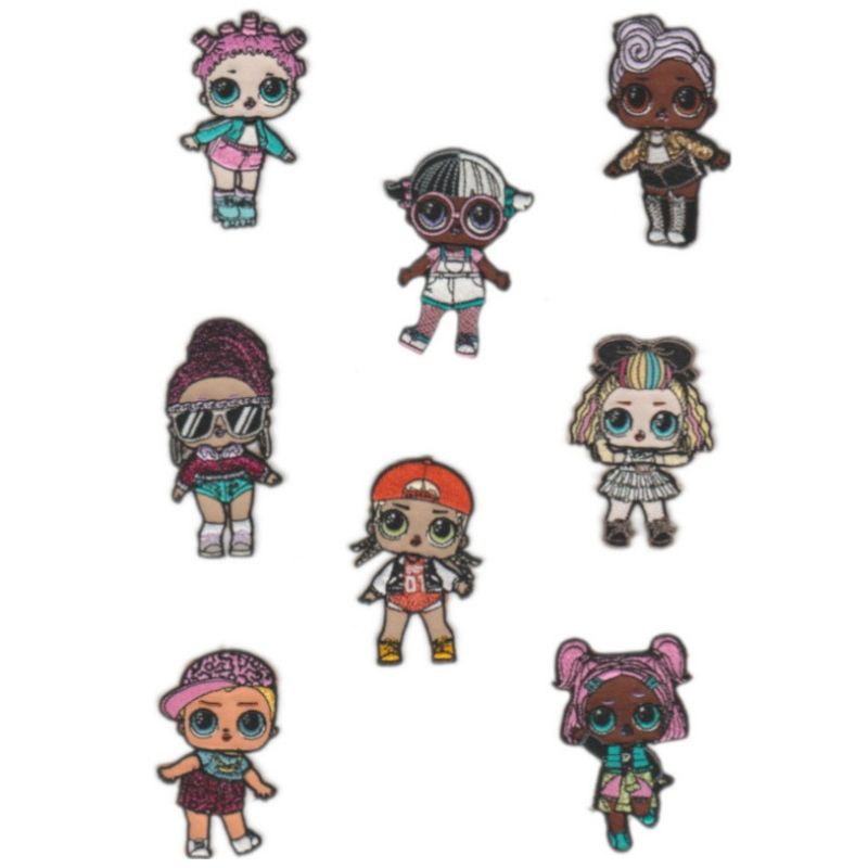 Lol Surprise Iron-on Fabric Applique Item HK43483 8 Pieces
