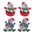 Iron-on Christmas fabric applique item AP10461 4 pieces