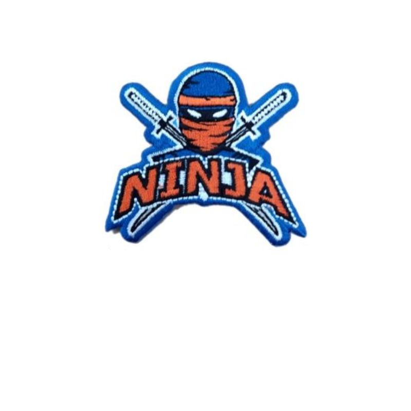 Ninja Fabric Iron-On Application Item 5208 3 Pieces