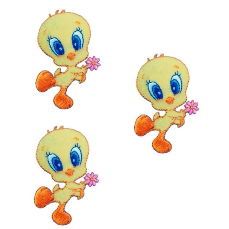 Iron-on application of Tweety Looney Tunes fabric item 033