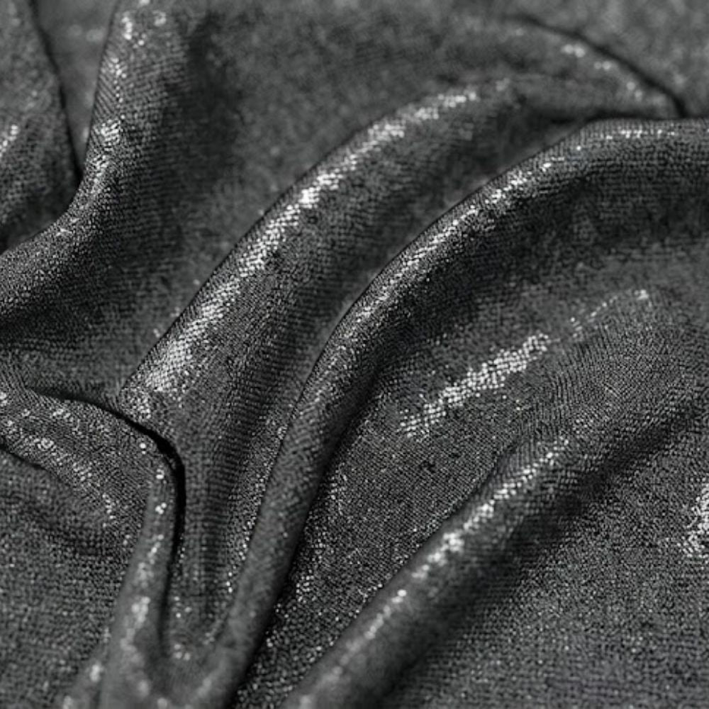 Lycra fabric with lurex coated effect, 150 cm wide, Foil item