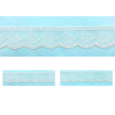 Pizzo tulle 100% poliestere h 3 cm  articolo 30490 metri 10