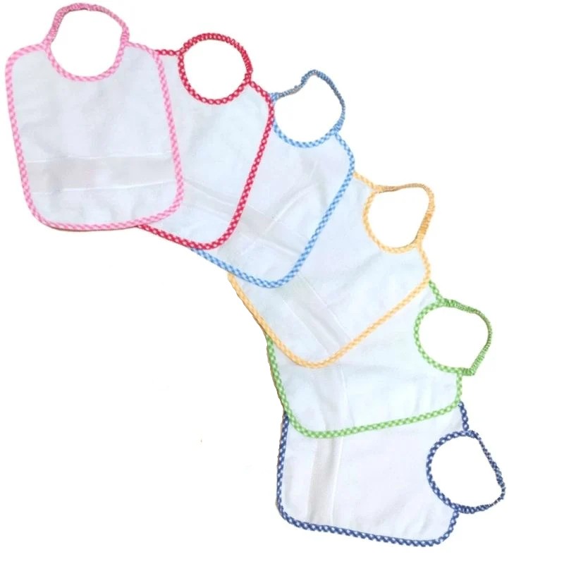 Sponge bibs with Aida cloth insert item BV00067 3 pieces