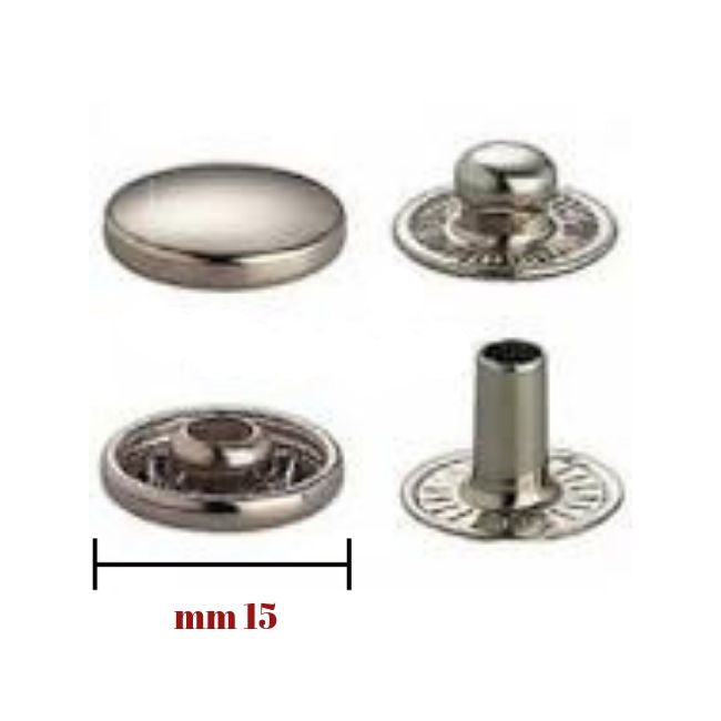 Snap fastener ø mm 15 soft tear anorak Prym pieces 10
