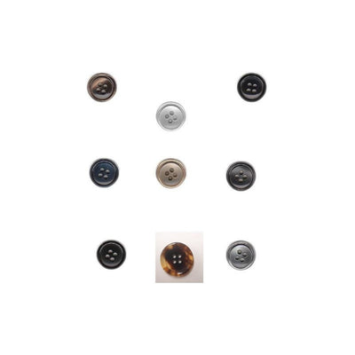 Bottone plastica lucido lineato 32 Ø mm 20 articolo 33/32