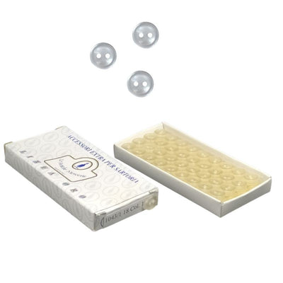 Bottoni biancheria lineato 18 articolo 1043/1 pezzi 144