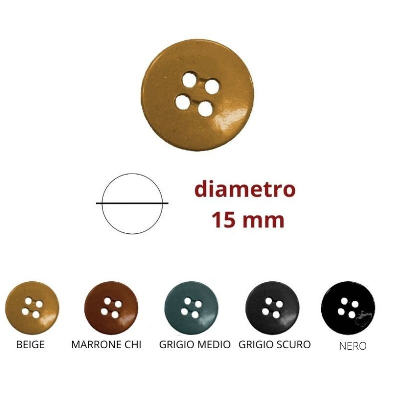 Bottoni per pantaloni uomo lineato 23 articolo 2141/1 pezzi 50