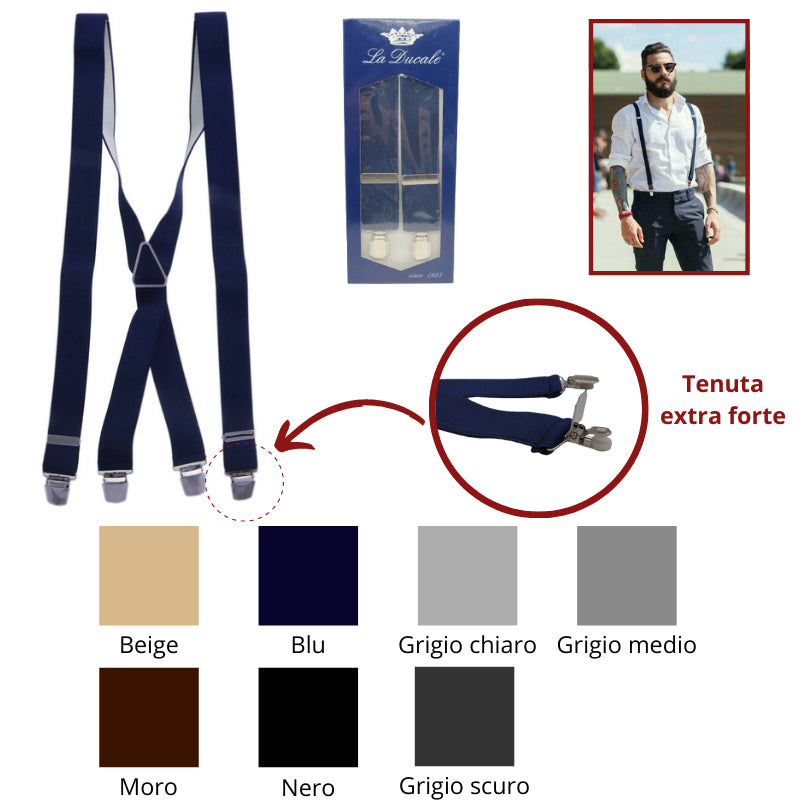 Bretella uomo h cm 3,6 lunghezza cm 120 articolo 936