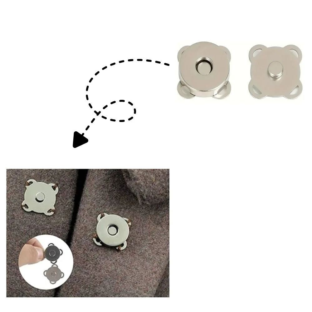 Calamita per borse magnetica 18 x 18 mm articolo MA208 pezzi 4
