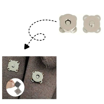 Calamita per borse magnetica 18 x 18 mm articolo MA208 pezzi 4