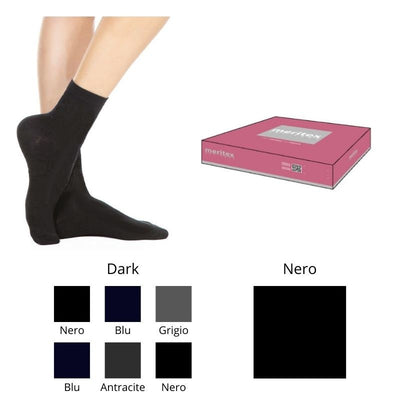 Calzino donna caldo cotone articolo 310 Meritex paia 12