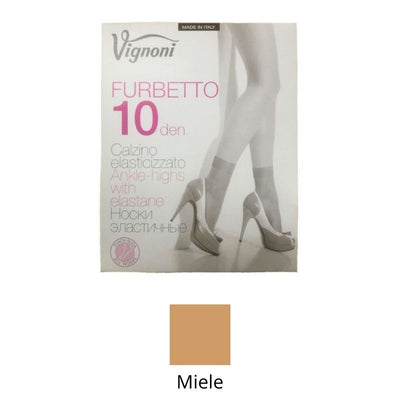 Calzino donna setificata articolo Furbetto 10 den paia 20