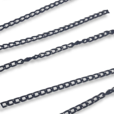 Catena metallo anello zigrinato metri 10