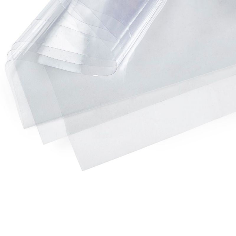 Transparent polyvinyl waxed sheet H 140 cm, Sapphire article