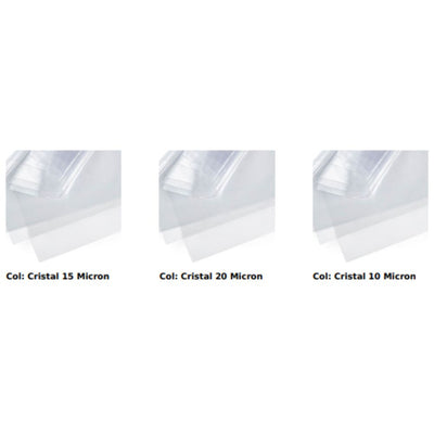 Transparent polyvinyl waxed sheet H 140 cm, Sapphire article