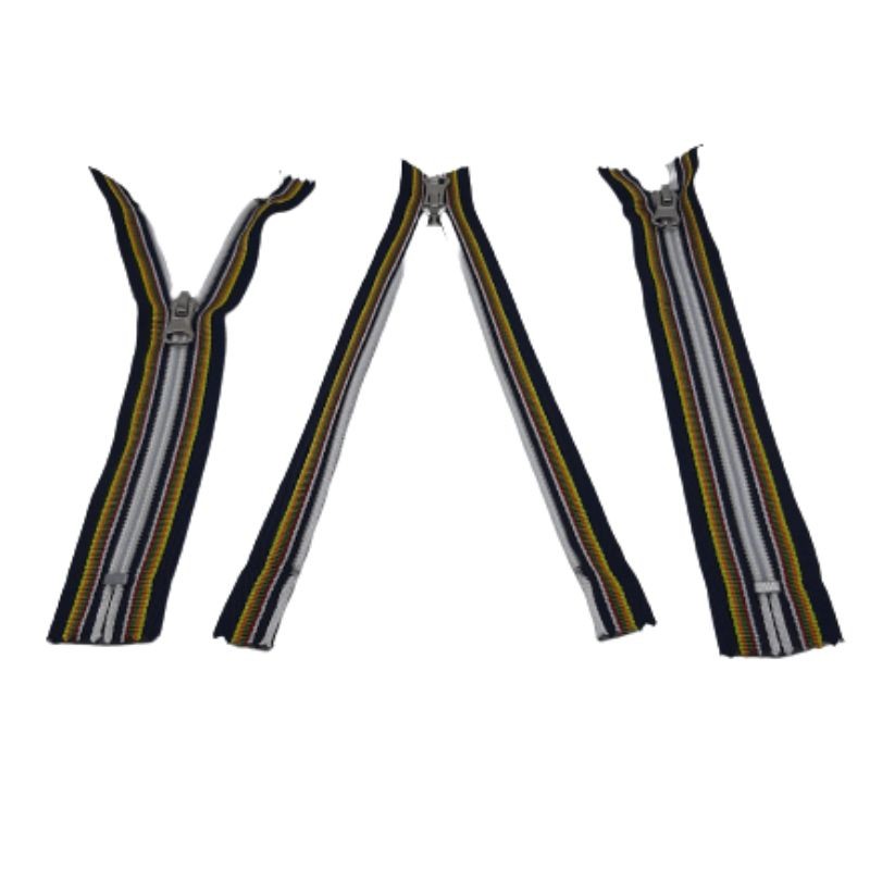 Cerniera lampo multicolor spirale catena 6 mm fissa cm 20