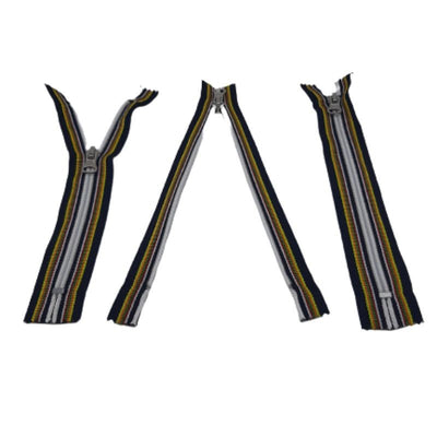 Cerniera lampo multicolor spirale catena 6 mm fissa cm 20