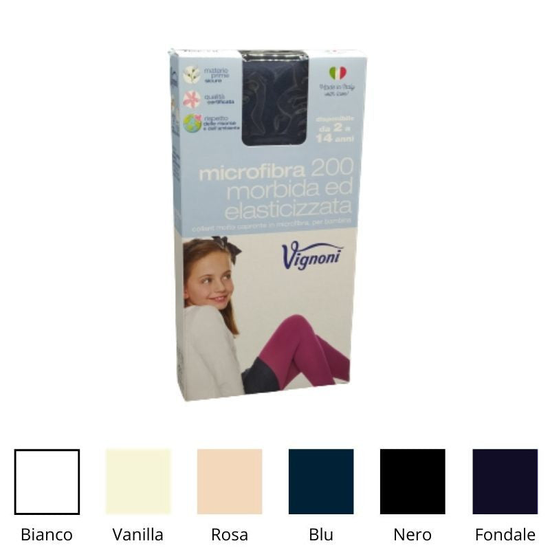 Collant bimba microfibra 200 den Vignoni