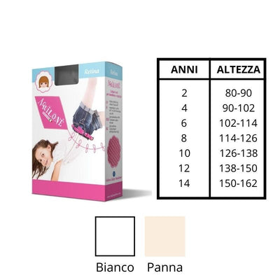 Collant microrete bimba articolo Retina Aquilone paia 12