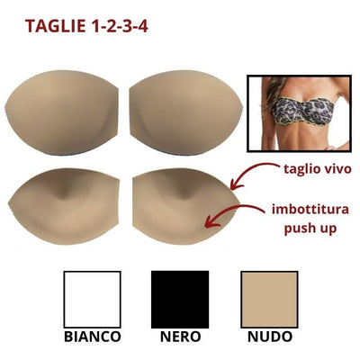 Coppa a fascia anatomica imbottita push up articolo 906