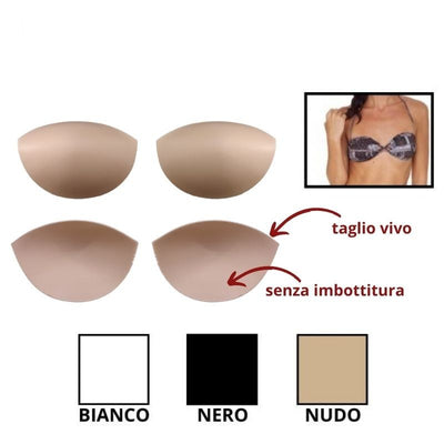 Coppa ovale anatomica no push up articolo 801