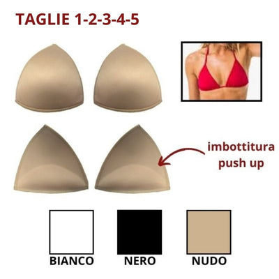 Coppa triangolo anatomica imbottita articolo C001