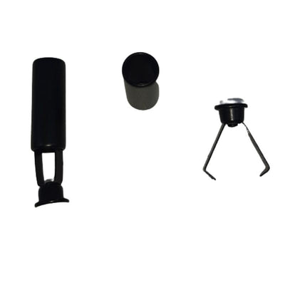 Copri nodo cilindrico in metallo con copri foro