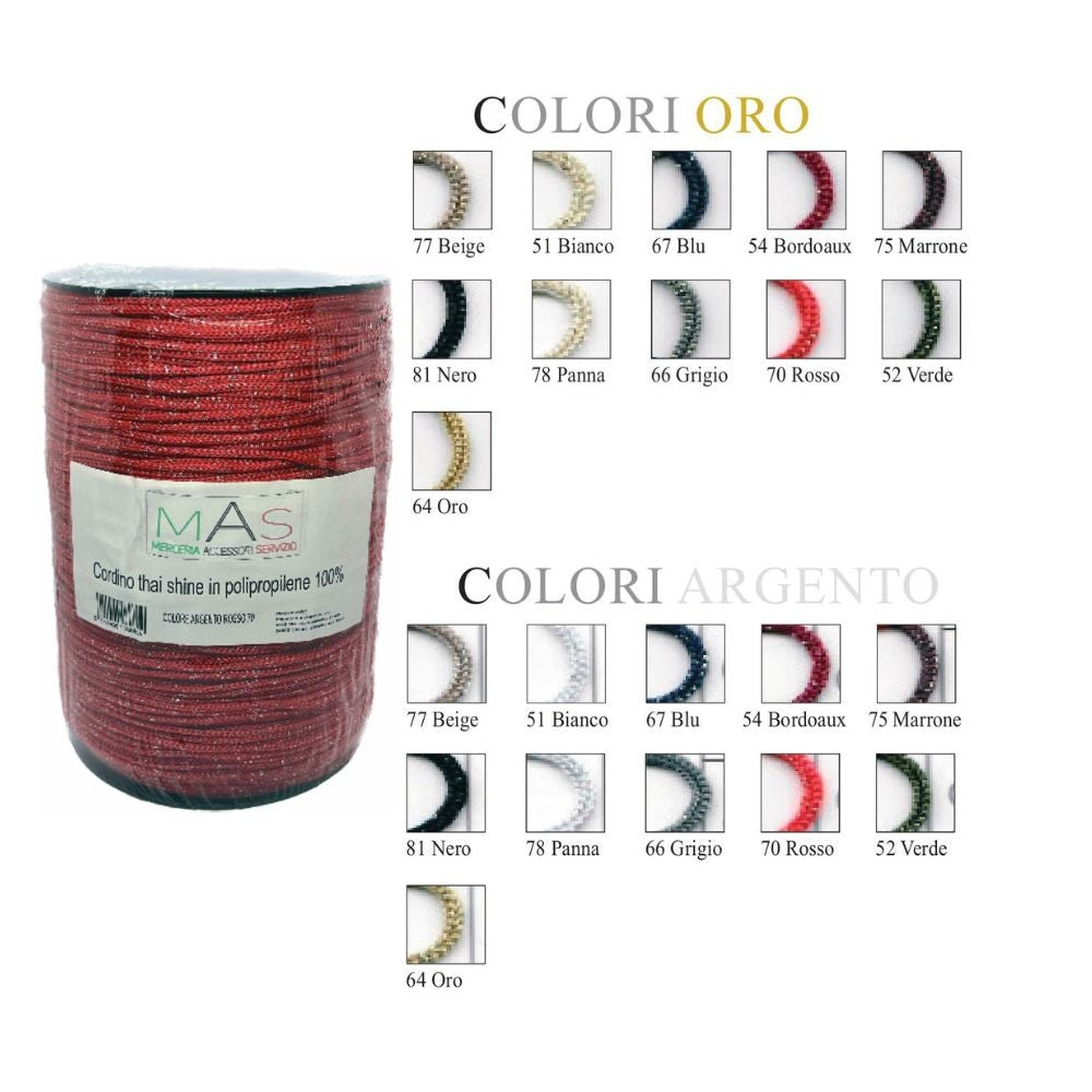 Thai shine laminated cord Item PP700 500g reel
