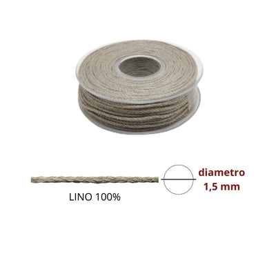 Cordoncino in lino ø mm 1,5 articolo 10805 metri 50