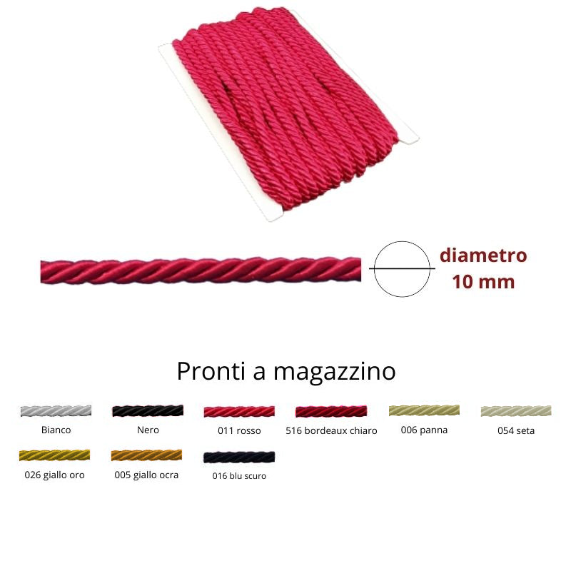 Cordone 3 capi ø mm 10 articolo 520/10 metri 20