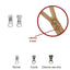 4mm plastic chain zip slider for cart
