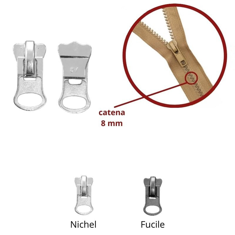 8mm plastic chain zipper slider for butterfly model cart