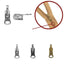 Reversible chain zip slider (double face) 6 mm spiral