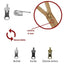 Reversible chain zip slider (double face) plastic 6 mm carriage